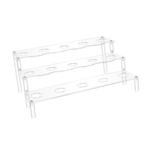 Magideal - Soporte De Exhibición De Cono De Helado De Acrílico, Soporte De Cono De Acrílico Transparente Decorativo Práctico Con 15 Agujeros Para Eventos De Boda