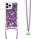 thumbnail image 5 of Funda FOXDOCK para iPhone 14 Pro con Cuerda Ajustable, Brillo Líquido, Protección Antigolpes y Lente – Ideal para Regalo, 5 of 6