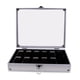 thumbnail image 1 of Caja De Reloj Caja De Reloj Caja De Joyería Superior De Vidrio De Aluminio Organizador 12 Ranuras, 1 of 5