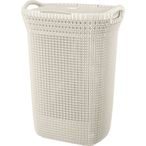 Genérico - Canasto Ropa Rectangular Khipu Plástico Color Blanco