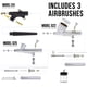 thumbnail image 3 of Kit de sistema de aerografía Master Airbrush Cool Runner II con 3 aerógrafos, 3 of 5