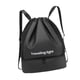 thumbnail image 3 of Mochila Con Cordón De Apertura Ancha, Bolsa De Natación Para Piscina, Senderismo, Playa, Color Negro, 3 of 5