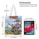thumbnail image 5 of Pippi Longstocking Bolso de tela con estampado de lienzo para mujer, bolsa de compras reutilizable y estética, con cremallera interior, regalo para mujer,38*45cm., 5 of 6