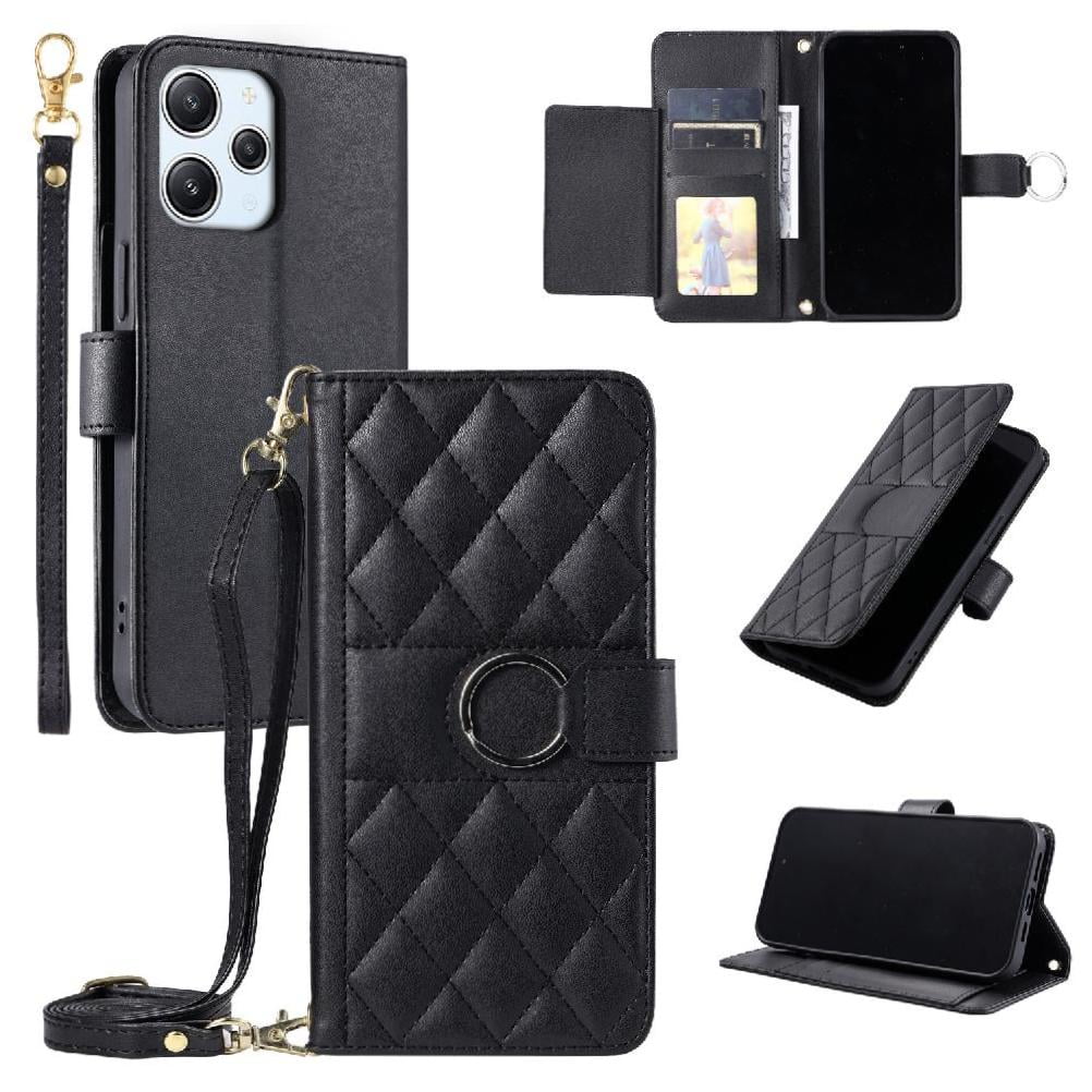 Funda Tipo Billetera Foxdock Para Xiaomi Redmi 12 4g/5g – Tapa Abatible Con Correa Para Mujer