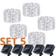 thumbnail image 1 of Set 5 Guirnalda Solar Alambre Hada Blanca 50 Led 10 Metros, 1 of 3