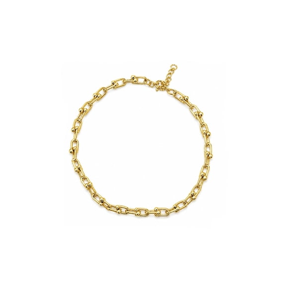 Collar Choker Eslabón Iconic con Baño de Oro 18K