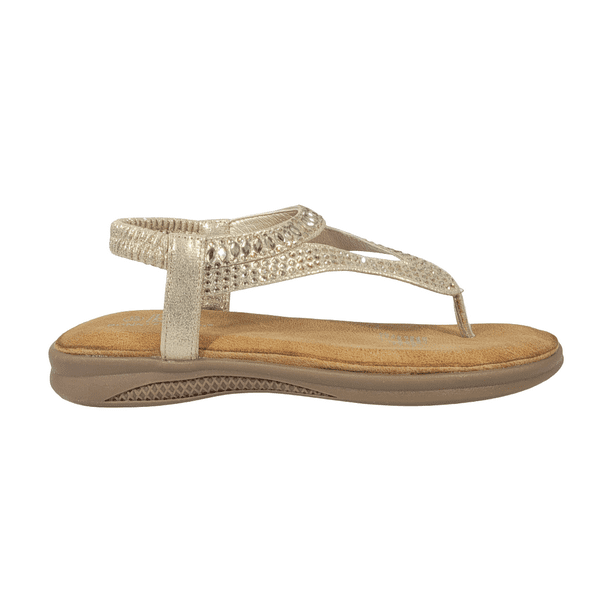SANDALIAS BONNY FRANCO DORADO MUJER 384-0073 - Talla 37