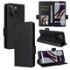 thumbnail image 1 of Funda Cartera para BLU G54 Tapa Flip con Ranuras y Soporte Negro, 1 of 5