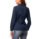 thumbnail image 3 of INSPIRE CHIC Chaquetas Utilitarias para Mujeres de Regreso a Clases con Cintura de Cordón, Bolsillo con Solapa, Cremallera y Botones Azul Marino Talla S, 3 of 7