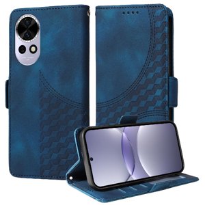 Carcasa Foxdock Huawei Nova 12 De Cuero Pu, Diseño Acolchado Clásico, Protección Contra Caídas Y Rayones