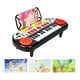 thumbnail image 1 of Pianos Electrónicos Multifuncionales De 24 Teclas Con Sonidos De Luces Para Niñas, Niños, Rojo, 1 of 5