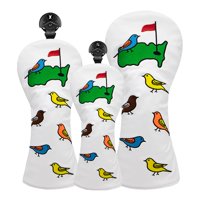 Ioensy - Durable Golf Wood Headcover Con No. Tag Estuche Impermeable Golfer Accesorios 3Pcs No 1 3 Ut