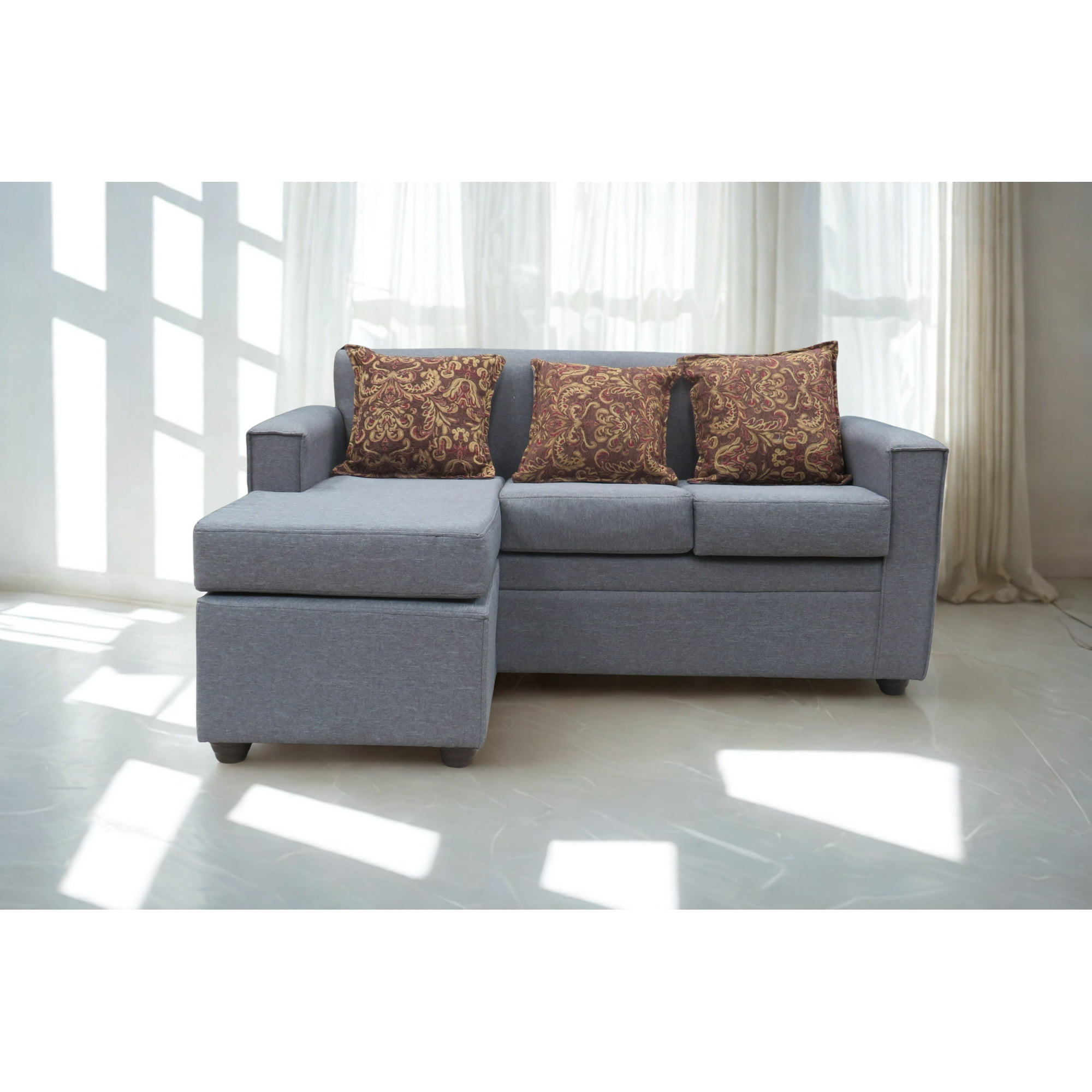 Almore - Seccional Croacia Reversible Gris