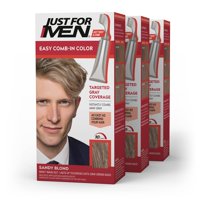 Tinte Just For Men Easy Comin-Color Rubio Arenoso Paquete De 3