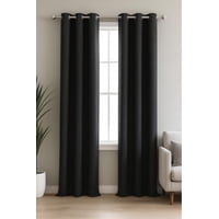 Clems - Pack 2 Cortina Blackout Lino 140X220Cm Negro