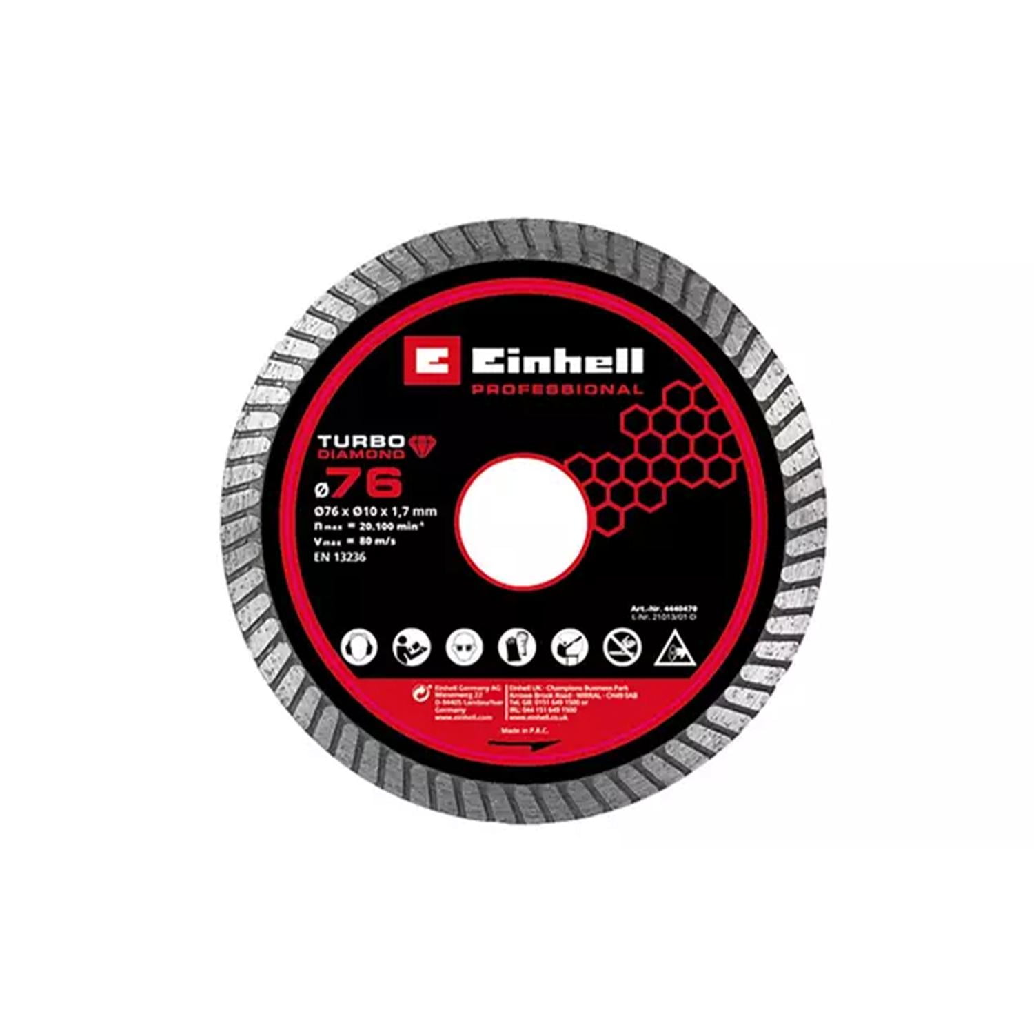 Disco De Corte Diamantado 76mm Einhell