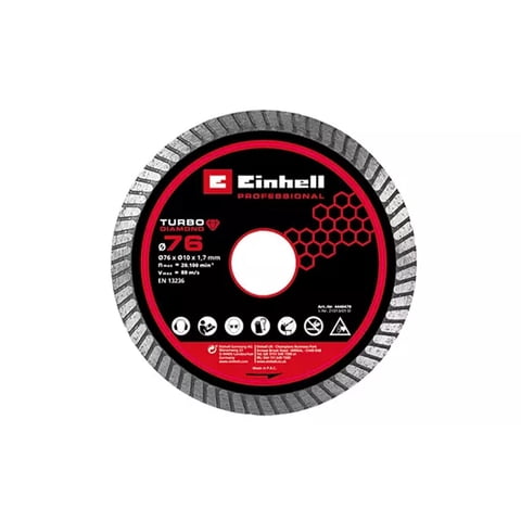 Disco De Corte Diamantado 76Mm Einhell