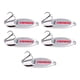 thumbnail image 1 of 5x Cucharas De Pesca Verticales Duros Spinnerbaits Cebos Para Lubinas Agua Dulce Agua Salada Plata 10g, 1 of 5