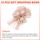 thumbnail image 4 of 10 piezas de lazo grande de 6 pulgadas para envolver regalos, lazos de organza para coche de boda, lazo de Navidad, rosa pálido, 4 of 6
