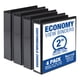 thumbnail image 1 of Binder Samsill Economy, 2 pulgadas, 3 anillos negros, paquete de 4, 1 of 7