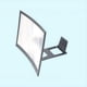 thumbnail image 1 of 12-Inch Optical Acrylic Lens Cell Phone Screen Amplifier - Catch Up With The Gods & Watch HD Videos on Your Desktop!, 1 of 2