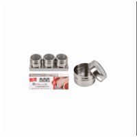 Genérico - Set De 3 Envases Para Condimentos 6X3Cm
