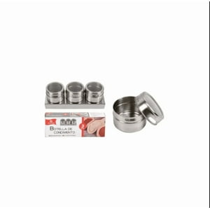 Genérico - Set De 3 Envases Para Condimentos 6X3Cm