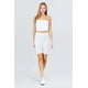 thumbnail image 4 of Leggings Cortos de Jersey de Algodón Blanco M, 4 of 5