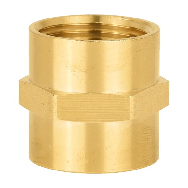 Acoplamiento hexagonal EFIELD de latón con forma de tetina 3/4 x 3/4 hembra NPT (paquete de 2 unidades)