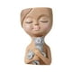 thumbnail image 3 of Maceta Con Cabeza De Resina Para Maceta De Cara Bonita Para Hombre, Decoración De Oficina Y Jardín, Gato Negro Para Mujer, 3 of 5