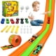 thumbnail image 1 of Pista de carreras flexible BlivEclat con 4 autos pull-back, 4,9 m, 1 of 7