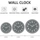 thumbnail image 3 of Reloj de pared AKCISOT de 25 cm, analógico, gris, funciona con pilas, 3 of 9