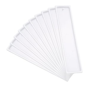 Magideal - Herramienta De Fabricación De Marcapáginas De Silicona De 10 Piezas, Modelo De Marcapáginas Diy, Modelos De Marcapáginas De Silicona Con Agujero, Mode