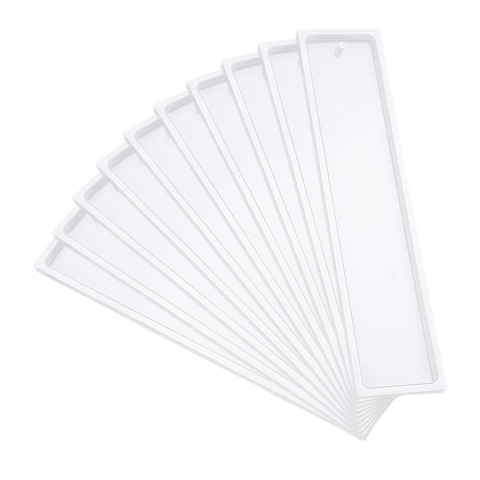 Magideal - Herramienta De Fabricación De Marcapáginas De Silicona De 10 Piezas, Modelo De Marcapáginas Diy, Modelos De Marcapáginas De Silicona Con Agujero, Mode