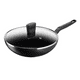 thumbnail image 1 of Wok de 28 cm con tapa, Super Cook, color negro, 1 of 3