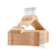thumbnail image 1 of Perchas USTECH, ecológicas, con forma de arco, similares a la madera, paquete de 30, 1 of 8