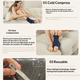 thumbnail image 3 of Paquete de hielo de tobillo para envolver hinchazón Reusable Therapy en frío y caliente Paquete de hielo de tobillo para aliviar esguinces de tobillo Tendonitis de Aquiles e inflamación de l, 3 of 3