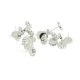 thumbnail image 1 of 20pcs 10m M Cabochon Los Pendientes De Los Ajustes De Los Espacios En Blanco Pendiente Bisel Base Plata Blanca, 1 of 3
