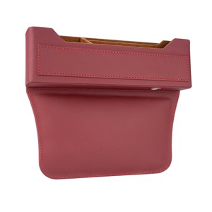Ioensy - Asiento De Coche Gap Organizador Pu Cuero Universal Para Teléfonos Llaves Tarjetas Rojo