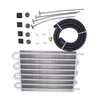 Magideal - Enfriador De Transmisión Con Tubo, Universal, 8 Pasos, Piezas De Motor, 26,000 Lb, Peso Bruto Vehicular (Gvw), Color Negro