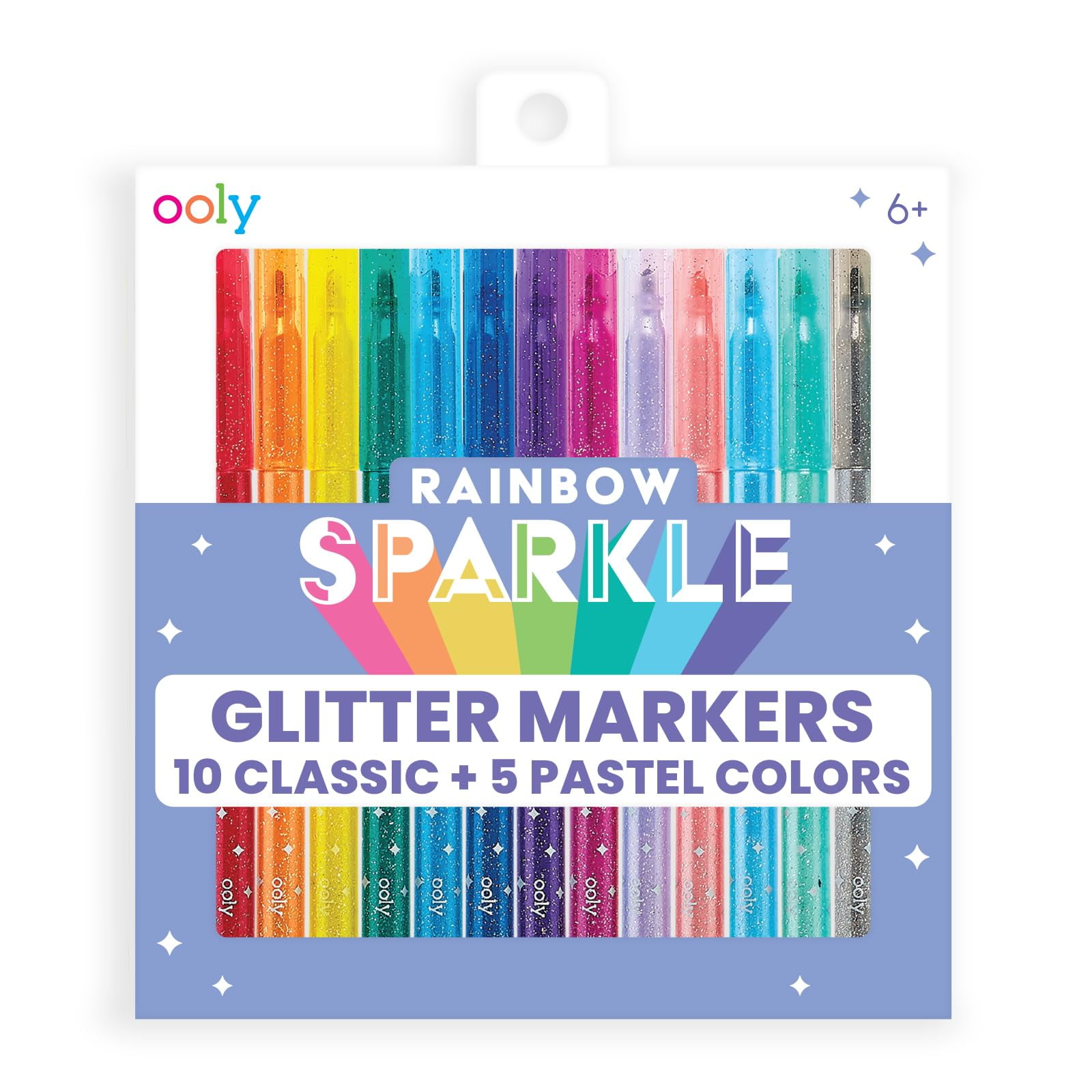 Juego De Rotuladores Con Purpurina Ooly Rainbow Sparkle Con 15 Rotuladores