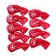 thumbnail image 2 of 9x Impermeable Golf Club Iron Cover Protección Headcover Universal Fit Red, 2 of 5