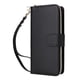 thumbnail image 1 of Funda Cartera con Cremallera y Correa para Samsung Galaxy A14 Soporte y Tarjetero Negro, 1 of 6