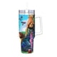 thumbnail image 2 of Los Croods Vaso aislado de acero inoxidable con asa, diseño temático, regalo para familia, amigos y fans; incluye pajita y encaja en el portavasos estándar, 40 oz, 2 of 6
