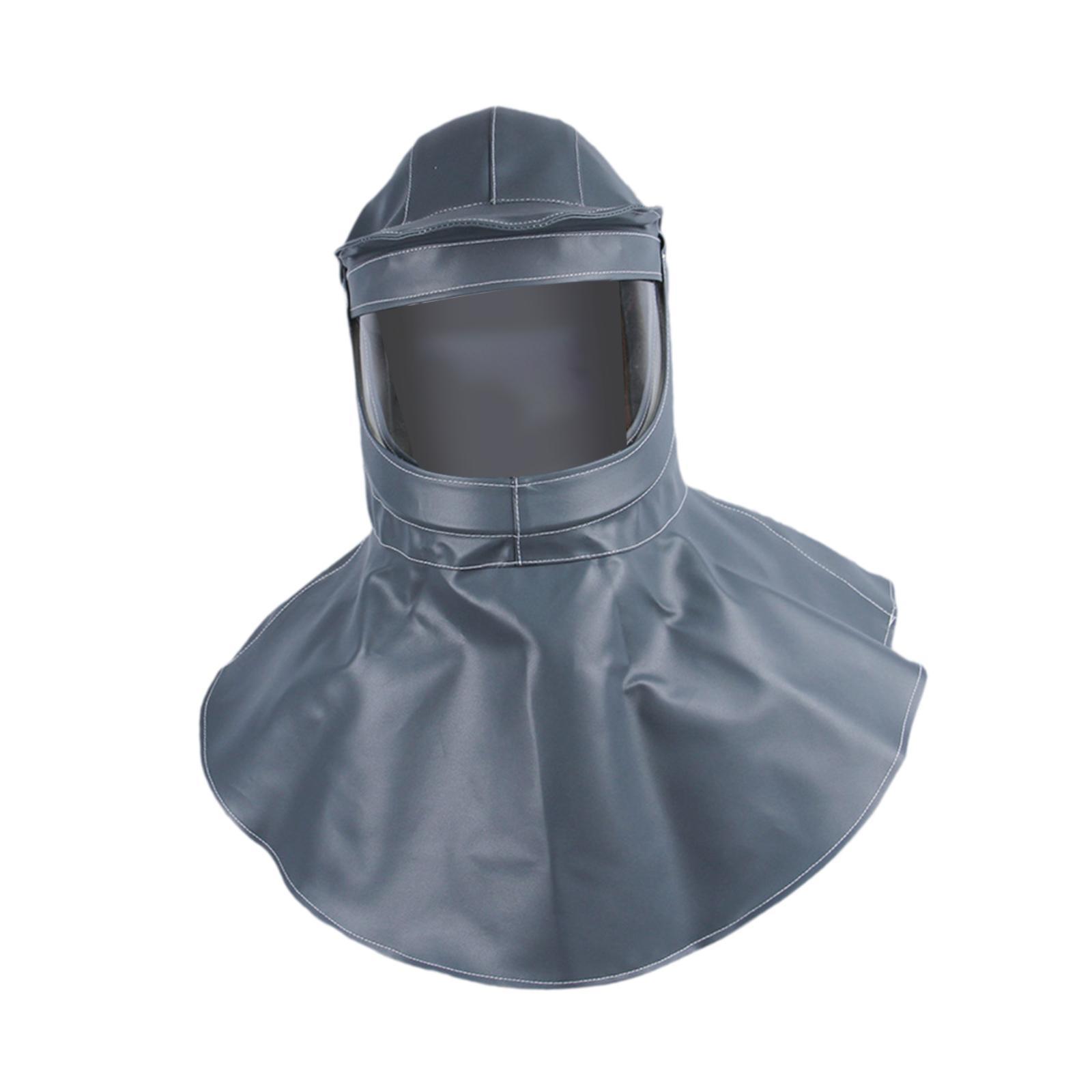 Magideal - Capucha De Chorro De Arena, Chal, Sombrero, Equipo De Pulido, Protección De Trabajo, Cubierta Facial De Trabajo Industrial Para Lijado Y Pulverización