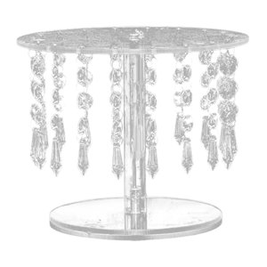 Magideal - Soporte De Pastel Redondo Pedestal De Pastel Postre Exhibición De Cupcakes Decoración De Dulces Bandeja De Refrigerios Pastelería Para Hornear Suminis 20Cmx15Cm