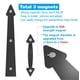 thumbnail image 3 of Kit de herrajes decorativos magnéticos para puerta de garaje ZEKOO, negro, 3 of 9