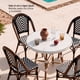 thumbnail image 5 of Pack 2 Sillas Exterior Terraza Jardín Ratán Aluminio Apilables Resistentes Parisina Blanca, 5 of 8