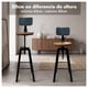 thumbnail image 3 of Taburete Silla Bar Cocina Piso Alto Madera Metal Estilo Industrial, 3 of 10
