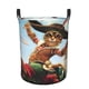 thumbnail image 1 of Cesta de Lavandería El Gato con Botas Redonda con Asa, 1 of 6